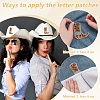 12Pcs Polyester Clothing Patches PATC-FG0003-38-3