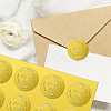 12 Sheets Self Adhesive Gold Foil Embossed Stickers DIY-WH0451-030-6