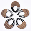Resin & Walnut Wood Pendants RESI-T035-13-1
