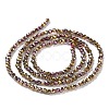 Transparent Electroplate Glass Beads Strands LS-GLAA-H021-01A-HP07-5