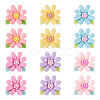 20pcs Opaque Resin Cabochons RESI-TADJ0001-08B-1