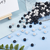 PandaHall Elite 200Pcs 2 Colors Handmade Polymer Clay Rhinestone Beads CLAY-PH0001-78-4