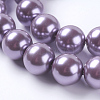 Eco-Friendly Dyed Glass Pearl Round Beads Strands HY-A002-14mm-RB056-3