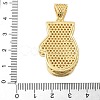 Brass Micro Pave Cubic Zirconia Pendants KK-P293-37G-3