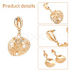 6 Pairs 3 Style Shell & Starfish Steel Asymmetrical Earrings with ABS Imitation Pearl Beaded EJEW-PH0001-15-4