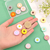 CHGCRAFT 18Pcs 18 Colors Food Grade Eco-Friendly Silicone Beads SIL-CA0001-53-3