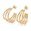 304 Stainless Steel Round Stud Earrings STAS-D085-12G-1