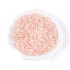 Transparent Spray Painted Glass Beads EGLA-N018-4mm-08-1