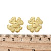 Brass Flower Stud Earrings EJEW-R016-17G-3
