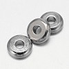 Flat Round Brass Spacer Beads KK-L106A-01-2