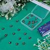 30Pcs Large Hole FootBall/Soccer Ball Alloy Enamel European Beads MPDL-SC0001-12-6