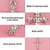 24Pcs Alloy Rhinestones Pendants ALRI-FH0001-02-3