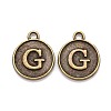 Alloy Pendant Cabochon Settings PALLOY-N156-01G-AB-3