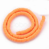 Handmade Polymer Clay Bead Strands CLAY-T002-6mm-42-2