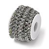 304 Stainless Steel Glass Link Chains CHS-L029-10P-03-3