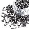 Metallic Colours Glass Bugle Beads SEED-N005-001-D01-1