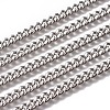 Non-Tarnish Handmade 304 Stainless Steel Curb Chains STAS-F229-06D-P-1