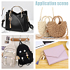 12Pcs 6 Colors Faux Suede Tassels Pendant Keychain KEYC-WR0001-30G-4