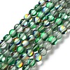Synthetic Moonstone Beads Strands G-P528-J01-01-1