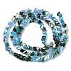 Electroplate Glass Beads Strands X-EGLA-N002-06C-2