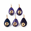 Natural Agate Pendants G-N326-137-3