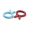 Spray Painted Alloy Spring Gate Rings X-FIND-I031-01-3