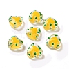 Glass Heart Beads GLAA-D005-01E-1
