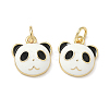 Brass Enamel Charms KK-P326-05G-1
