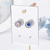 Fingerinspire 4Pcs 2 Style Acrylic Earring Display Hanging Card EDIS-FG0001-42-6