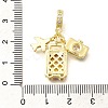 Brass Enamel Airplane & Luggage & Camera European Dangle Charms KK-M309-18G-03-3