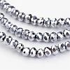 Electroplate Glass Bead Strands EGLA-G014-2mm-FP03-2