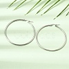 201 Stainless Steel Hoop Earrings SA-CBA4A0D-16P-F-2
