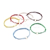 Adjustable Waxed Cotton Cord Bracelets BJEW-JB05064-1