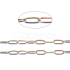 Ion Plating(IP) 304 Stainless Steel Paperclip Chains CHS-F010-01I-MC-1