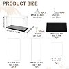 Acrylic Minifigures Display Cases with Black Base ODIS-WH0079-068B-2