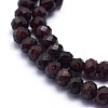 Natural Garnet Beads Strands G-K223-26-4mm-3
