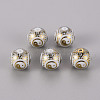 Electroplate Glass Beads X-EGLA-Q123-012A-1