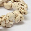 Dyed Nuggets Natural Magnesite Beads Strands X-G-M139-01-A-1