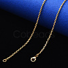 PVD Vacuum Plating 304 Stainless Steel Cable Chain Necklace NJEW-S420-008A-G-1