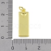 Brass Micro Pave Clear Cubic Zirconia Pendants KK-P266-06G-M-3