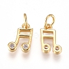 Brass Charms ZIRC-L070-65G-2