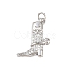 Brass Micro Pave Cubic Zirconia Pendants KK-P339-14P-1