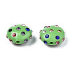 Polymer Clay Rhinestone Beads RB-S056-27J-3