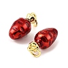 Fruit Brass Enamel Pendants KK-M324-04A-G-2