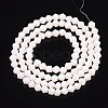 Opaque Solid Color Glass Beads Strands X-GLAA-Q080-4mm-B04-2