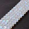 Synthetic Moonstone Beads Strands G-E573-01C-08-3