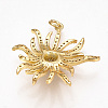 Brass Micro Pave Cubic Zirconia Pendants X-ZIRC-T004-21G-3