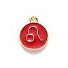 Alloy Enamel Pendants ENAM-S124-01A-07G-2