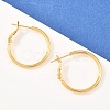 Brass Hoop Earrings EJEW-C171-02G-1