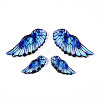 Epoxy Resin Wing Pendants FIND-N005-64B-2